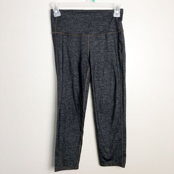 Athleta Gray High Rise Heathered Leggings XS Womens Athletic Active Crop - Picture 5 of 11